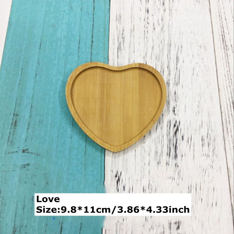 Gør-det-selv personlighed praktisk mosaik-coaster håndlavet tilbehør firkantet kærlighed rund sekskant bambus rille zxy 9766: Kærlighed
