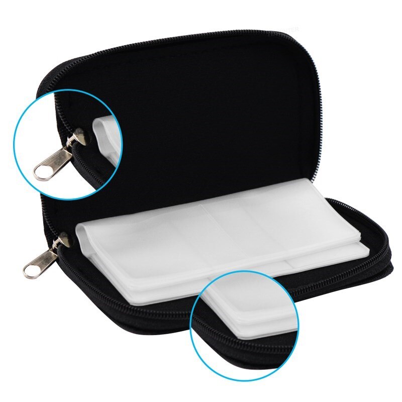 22 Slots Geheugenkaart Opbergtas Draagtas Wallet Box Voor Cf/Sd/Micro Sd/Sdhc/Ms/Ds Protector Pouch Game Accessoires
