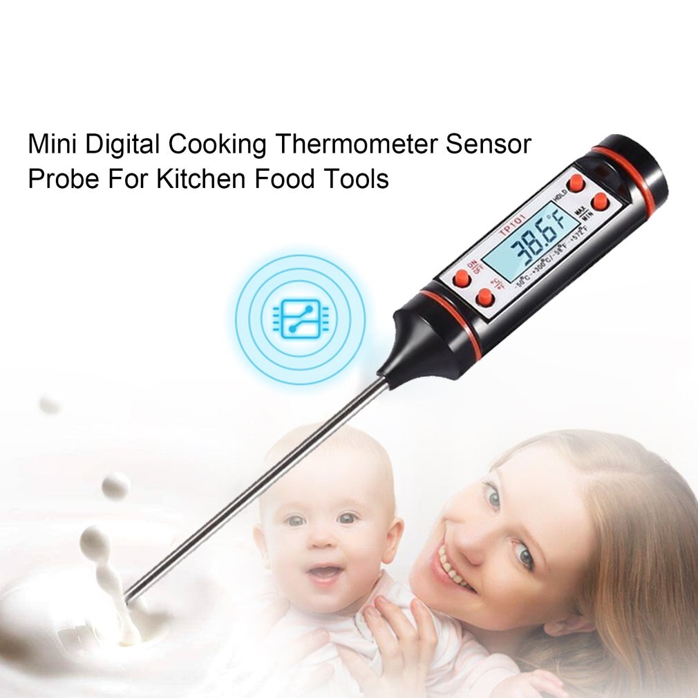 Household Digital Cooking Food Probe Meat Kitchen Cooking BBQ Selectable Sensor Thermometer Food Measuring Equippment