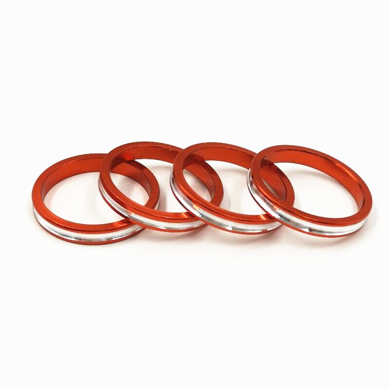 Fouriers mtb cykel gaffel spacer cykel vaskemaskine 28.6 mmx 34mm vaskeraluminium hoved 5mm rør vaskemaskine cykel tilbehør