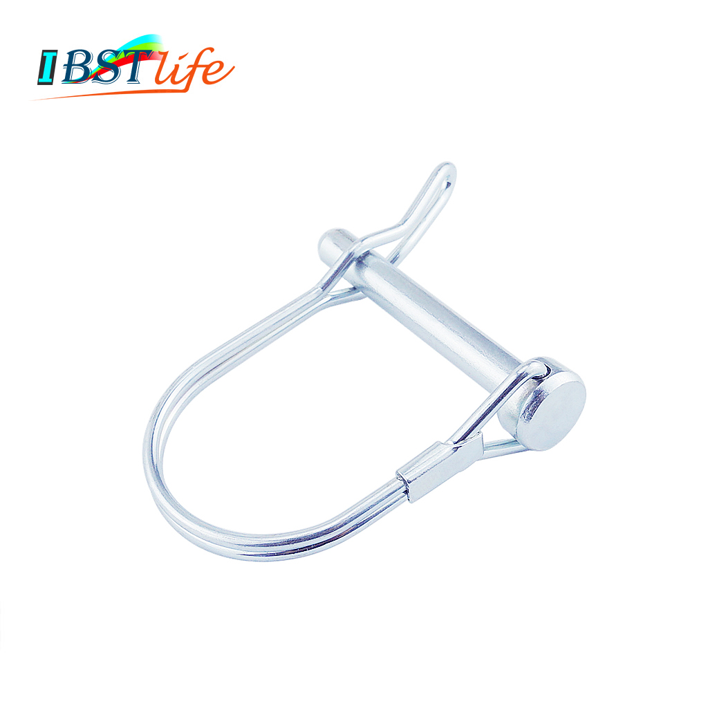 Spring Carbon Steel PTO Pin Round Arch Wire Shaft Locking Lock Pin Safety Coupler Pin Retainer Farm Trailers Wagons Lawn Garden
