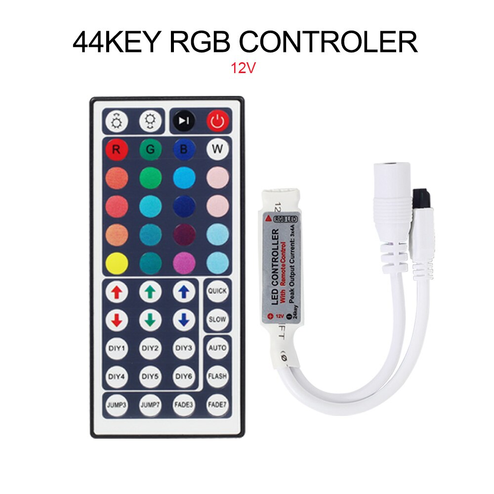 DC 12V-24V Led Controller 44 Keys 24 Keys LED RGB Controler 11 Keys 17 Keys RF Remote Dimmer For RGB 3528 5050 RGBW LED Strip