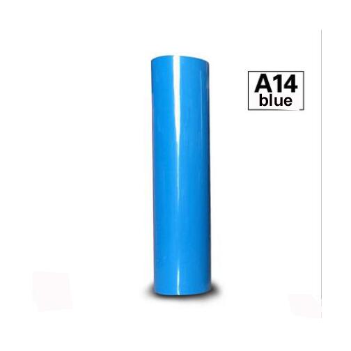 1 blatt 30cm x 25cm Klebrig Zurück PVC Wärme Transfer Vinyl Hitze Presse Maschine T-Shirt Eisen auf HTV Druck: Blau