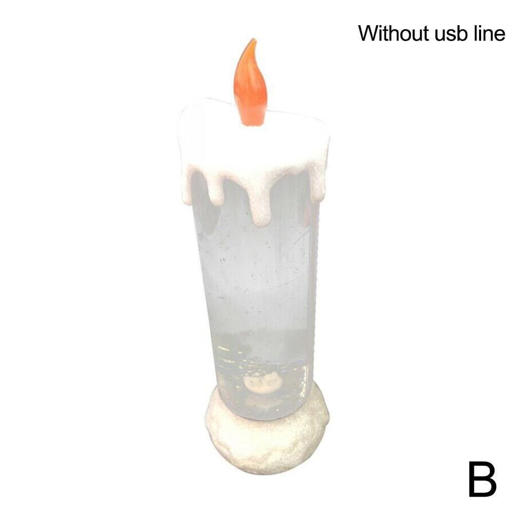 Colour Changing LED Water Candle Rechargeable LED Glitter LED Changing Candle Colour Water Candle J6N6: B