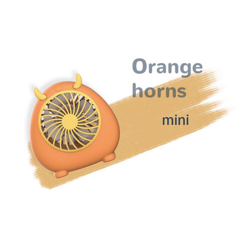 Handheld Student Fan, Stille Bureau, Usb Oplaadbare, Op De Tafel, Populaire , Mini Ventilator Met Lanyard Koeler: Orange