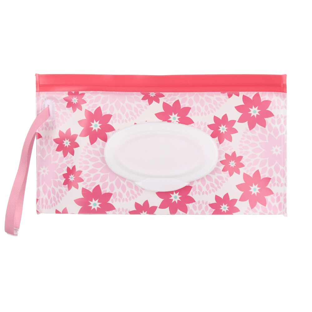 Nouvelles lingettes étui de transport embrayage propre lingettes humides sac cosmétique pochette facile à transporter Snap-Strap boîte à mouchoirs bébé poussette accessoires: 17