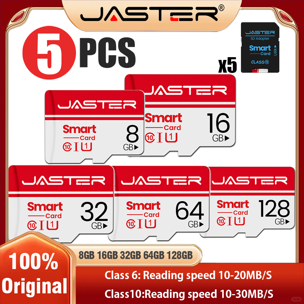 5pcs/lot Micro TF Card 4GB 8GB 16GB 32GB 64GBhigh Speed Class 10 Mini Sd Card 128GB Mini Flash Memory Card for Smartphone