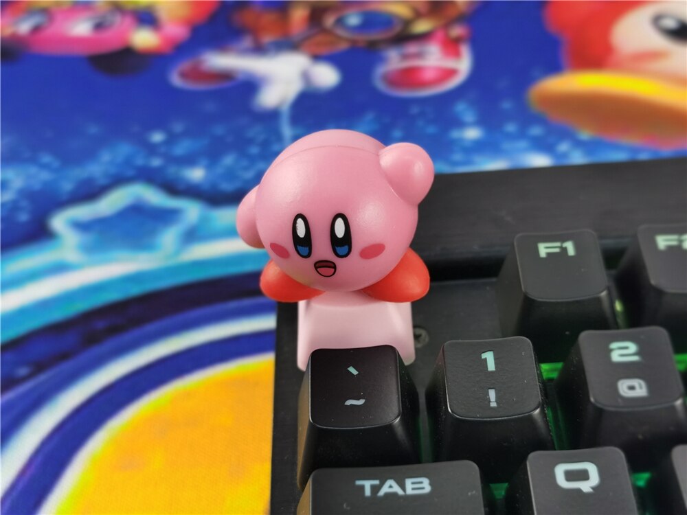 FAI DA TE Keycap 1 pcs Giochi e anime cap chiave PBT tastiera meccanica keycaps per tastiera meccanica R4 altezza Gruppo C: Kirby 4