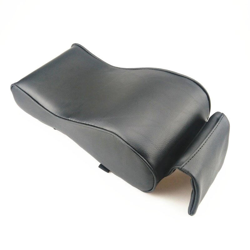 Accoudoir en cuir pour la console centrale de voiture, forme, pour Peugeot 206 207 208 301 307 308 407 3008 4008,: Black