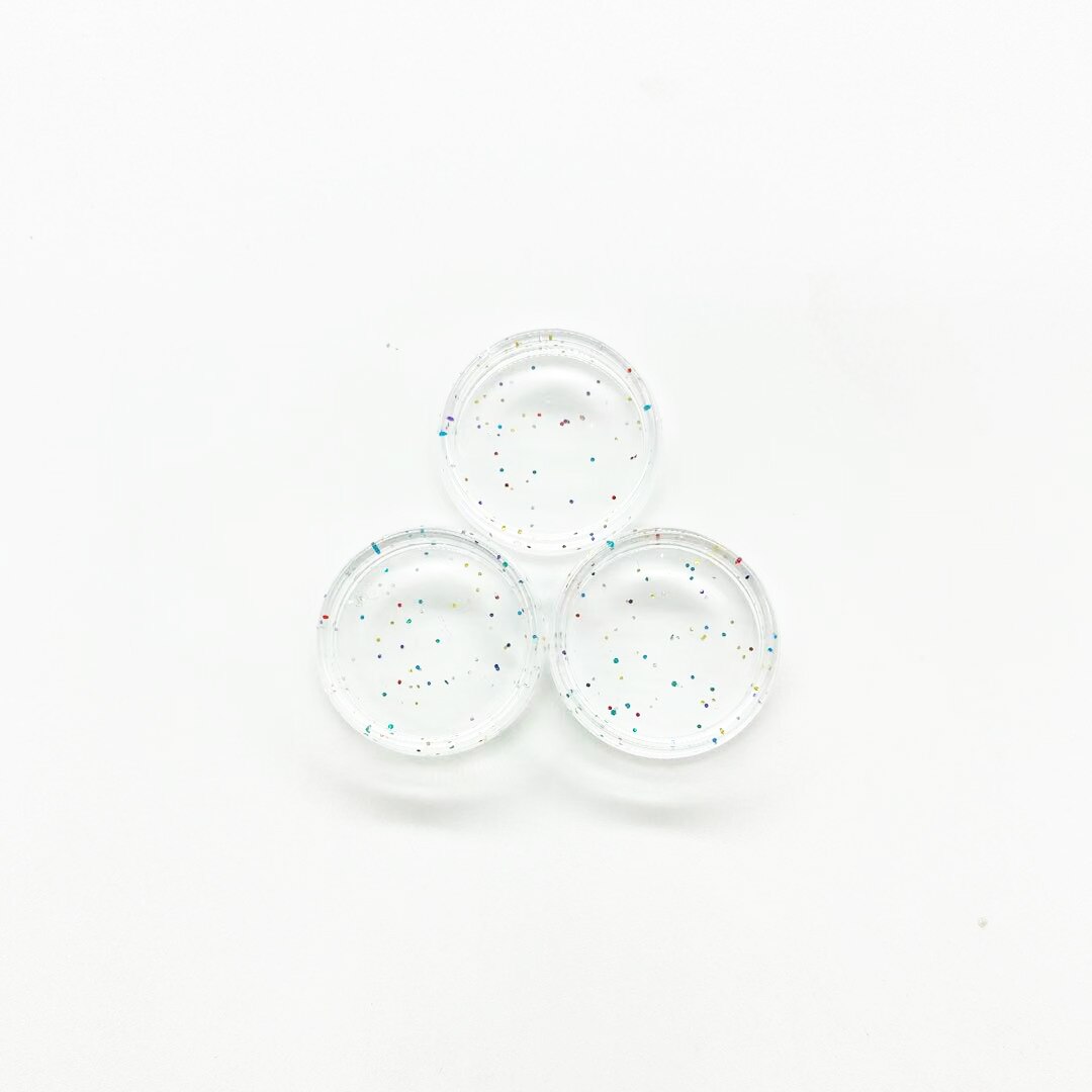 100pcs 23mm Binding Discs Transparent Binding Disc Plastic Round Discs Binder Accessories Mushroom Hole Notebook Binding Ring