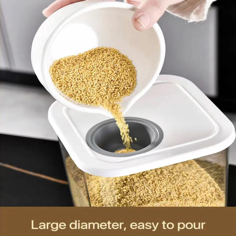 Stockage hermétique des aliments en plastique sans BPA, hôtel de garde-manger de cuisine, céréales, collation, farine, sucre, riz, beaucoup d'ensemble