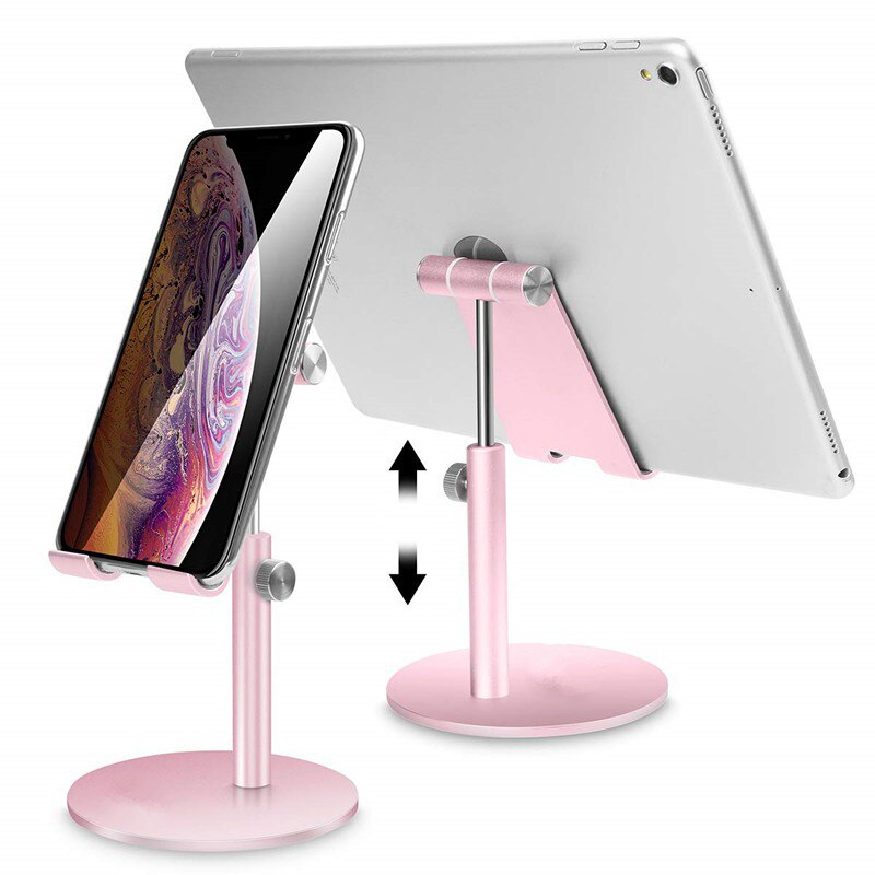 Justerbar bordholder til tablet iphone aluminium metal tablet holder til ipad pro mini samsung uchwyt na tablet