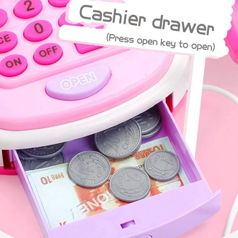 Kids Pretend Play Kassa Speelgoed Winkelen Kassier Register Spelen Kassa Kinderen Spelen Huis Plastic