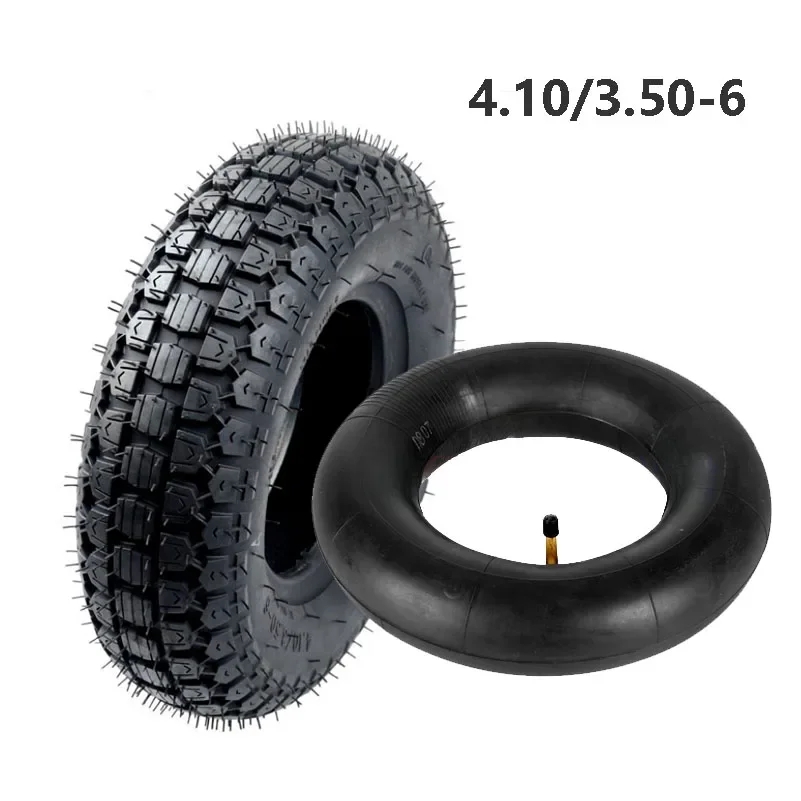 6 tums äldre scooterdäck 4.10/3.50-6 däck innerslang för 49cc mini fyrhjuling dirt bike scooter atv, buggy, bensin scooter skottkärra: Grön