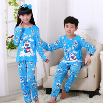 Aanbieding Kinderen Pyjama Met Lange Mouwen Meisjes Pyjama Pak Cartoon Baby Colthing Set Kids Pyjama Jongens Kind Kleding: CT YI duola / size 14(130-140cm)