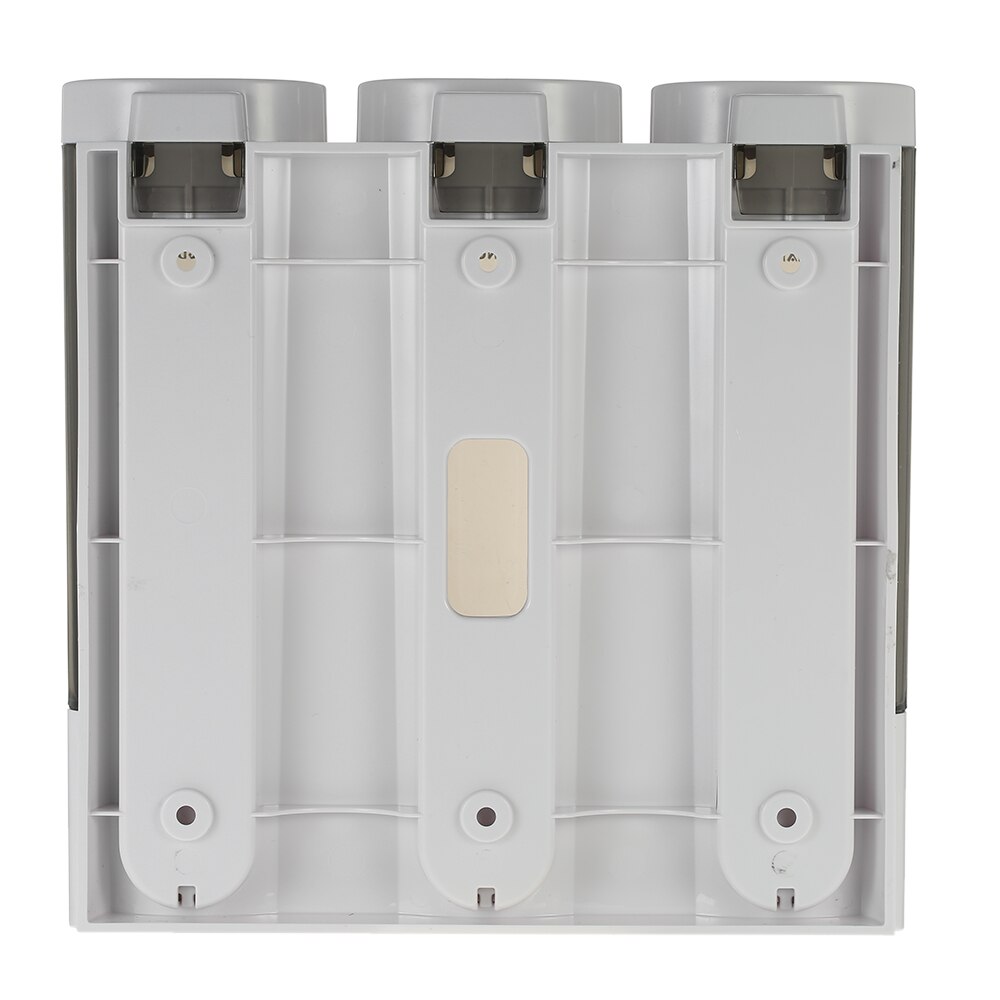 CHUANGDIAN Manual Soap Shampoo Dispensers Wall-mounted Shampoo Box Bathroom Three Chamber Shower Gel Liquid Soap Dispensers
