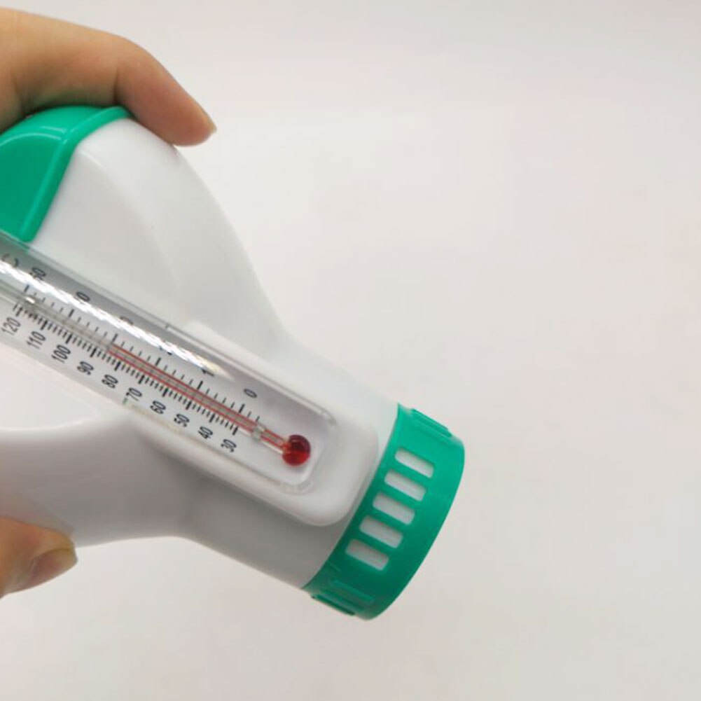 Swimming pool chlorine dispenser with thermometer, disinfection, automatic applicator pump, whirlpool cleaning accessories