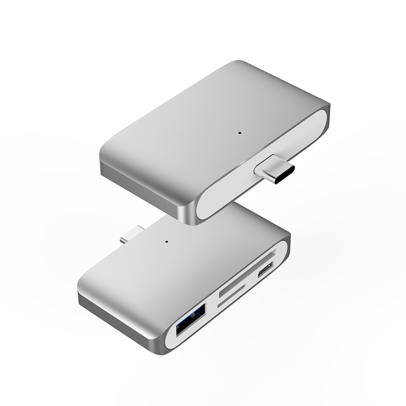 4 in 1 USB Type C Hub met USB3.0/SD/micro SD Multifunctionele OTG Kaartlezer voor alle mobiele Telefoon Mode