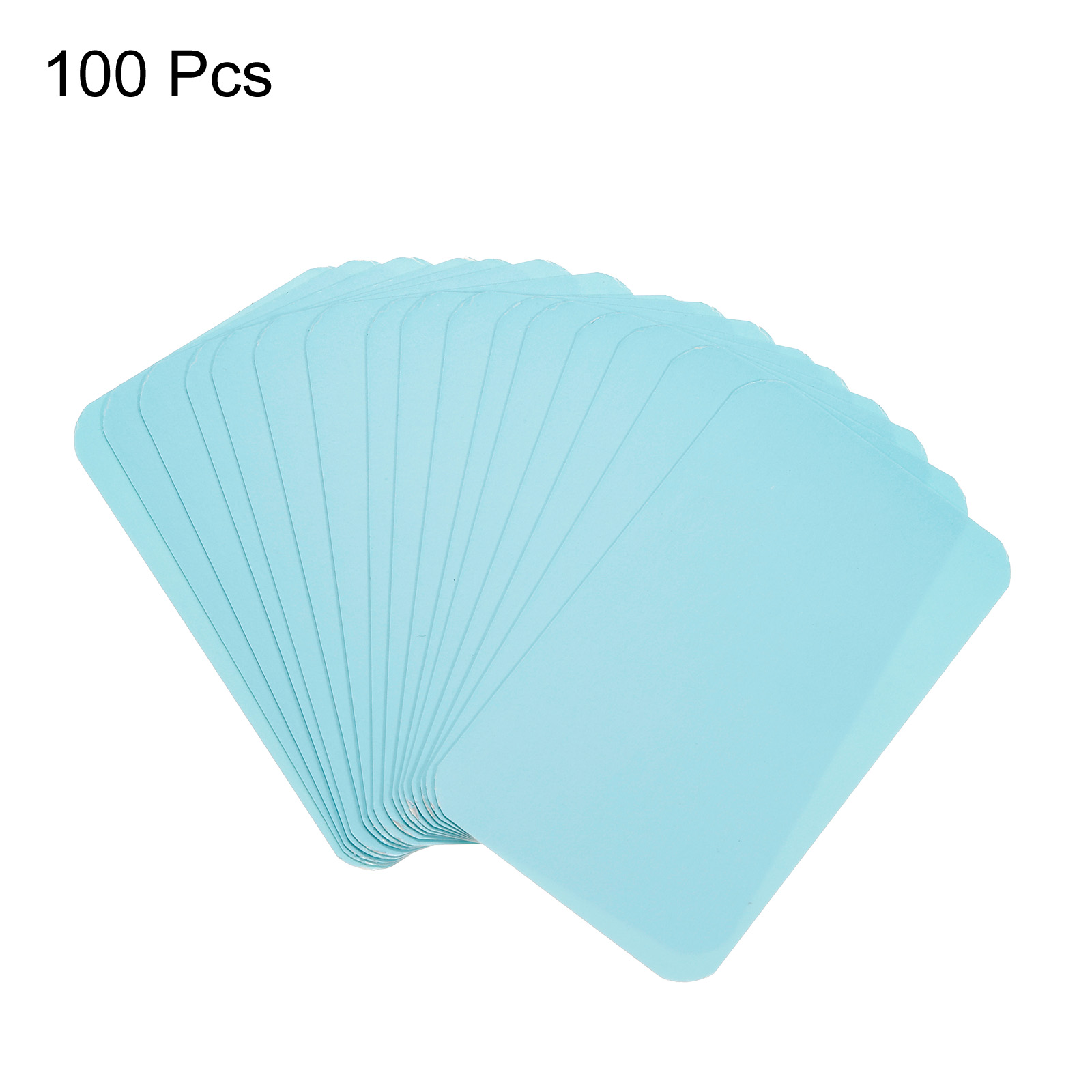 100 Stück 90 x 54 x 0,3 mm Kraftpapier-Karte, blanko, Visitenkarte, Nachricht, Hinweis, Dankeskarte, Schreibkarte, Etikett, Lesezeichen, Lernkarte: Marine Blau