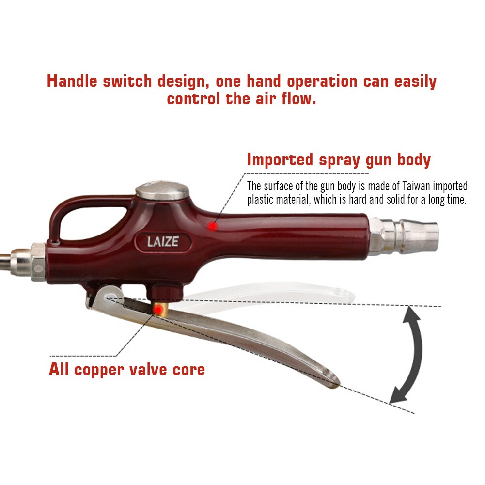 Powerful Dust Blower Cleaning Tools Industrial High Pressure Easy Install Factory Machinery Aluminium Alloy Computer Maintenance