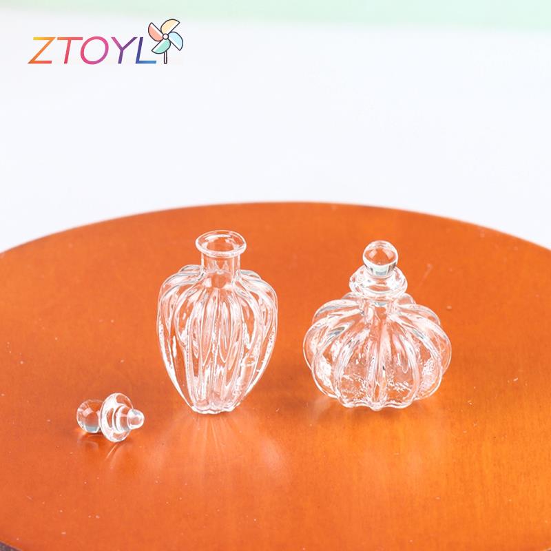 Poppenhuis Miniatuur Glazen Fles Glas Stopper Tiny Jar Flesjes Pop Decor Speelgoed