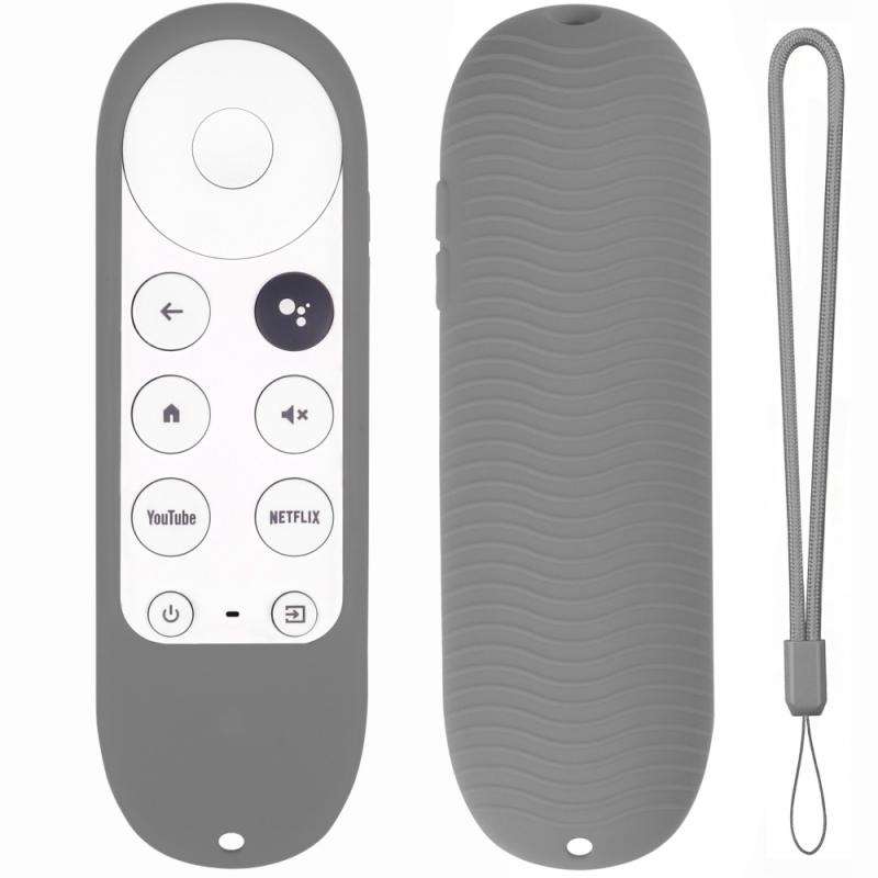 Funda protectora de silicona para mando a distancia, funda antipérdida a prueba de golpes para Chromecast con Google TV