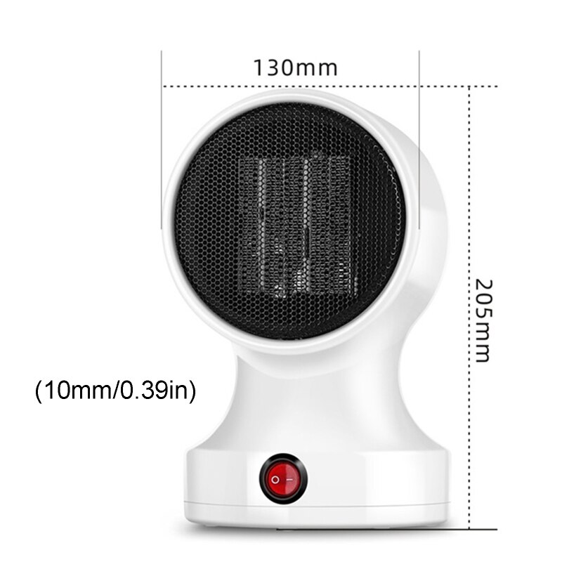 Desktop Electric Heater Winter Home Office Table Wind Warmer Machine Portable Mini Energy Saving Desk Fan