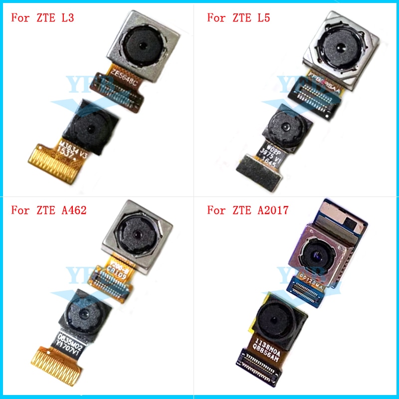 Para ZTE Blade L5 L3 A462 Axon7 Axon 7 A2017 A cámara trasera cámara frontal módulo grande pequeña cámara Flex Cable partes
