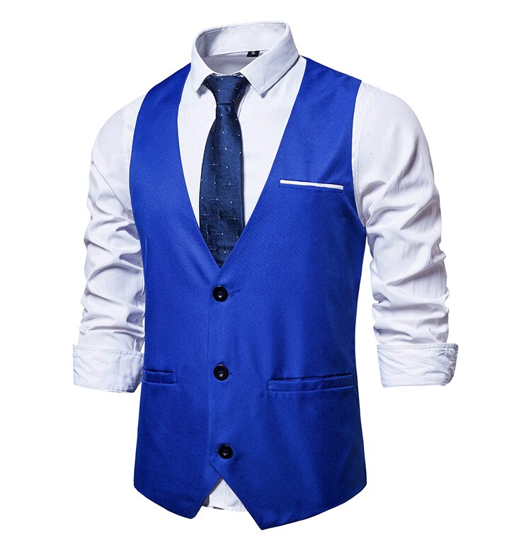Hommes Casual Business Wear Vest Slim - Fit Mariage Formel
