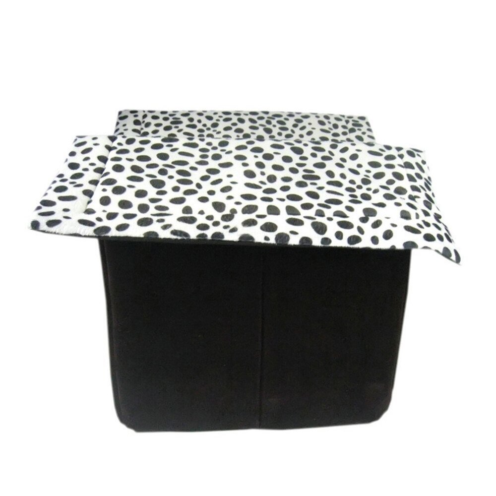 Tfbc-luxury high-end double pet house ruskea koirahuone 55 x 40 x 42 cm