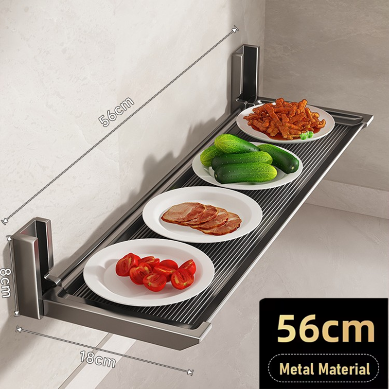 Rack de cozinha de parede, rack de armazenamento adesivo de rack de especiarias pendurado com ganchos organizador de pá de cozinha para casa e restaurante: Luz amarela