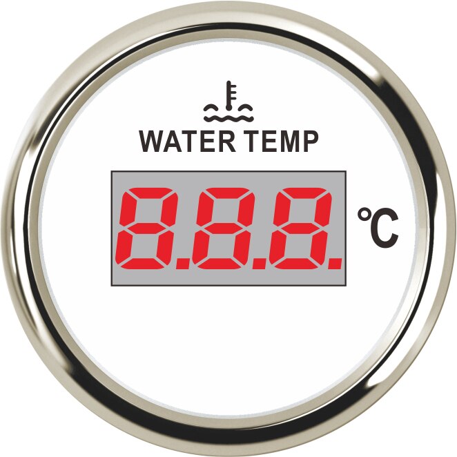 Auto Digital Water Temp Gauge Meter Indicator Meter 40-120 Celsius Water Temperature Gauge 52MM Car Digital Interior Racing