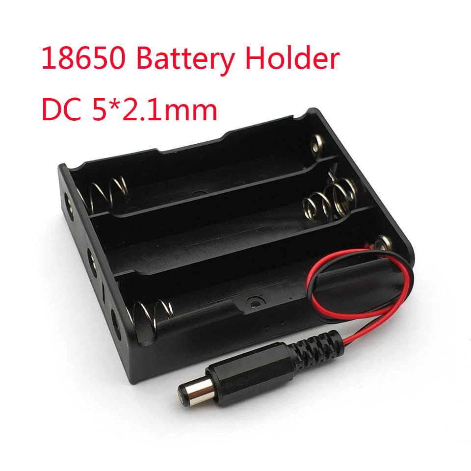 Power Bank 18650 Batterij Houder Plastic Batterij Houder Storage Box Case Voor 3X18650 Met DC5.5 * 2.1mm Power Plug