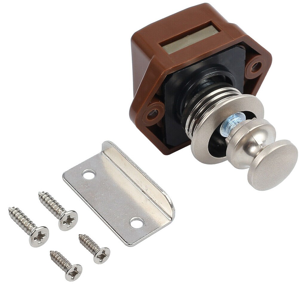 Catch Yachts Cabinet Desk Boat Handle Drawer Latch Motorhome Knob Push Button Lock Cupboard Door RV Furniture Cars For Caravan