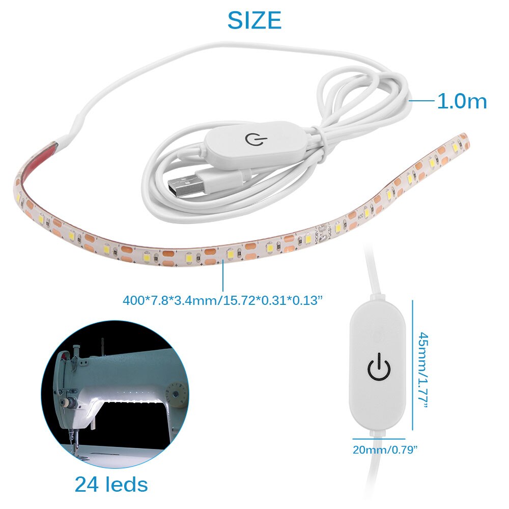 Sewing Machine LED Light Strip Light Kit DC 5V Flexible USB Sewing Light Industrial Machine Working LED Sewing Machine Lights