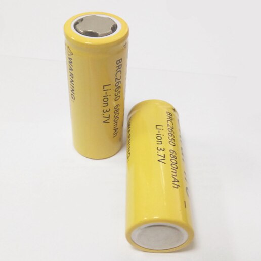 100% Originele 26650 3.7 V 6800 Mah 26650 Lithium Oplaadbare Batterij Voor Zaklamp Batterijen Gtl Evrefire