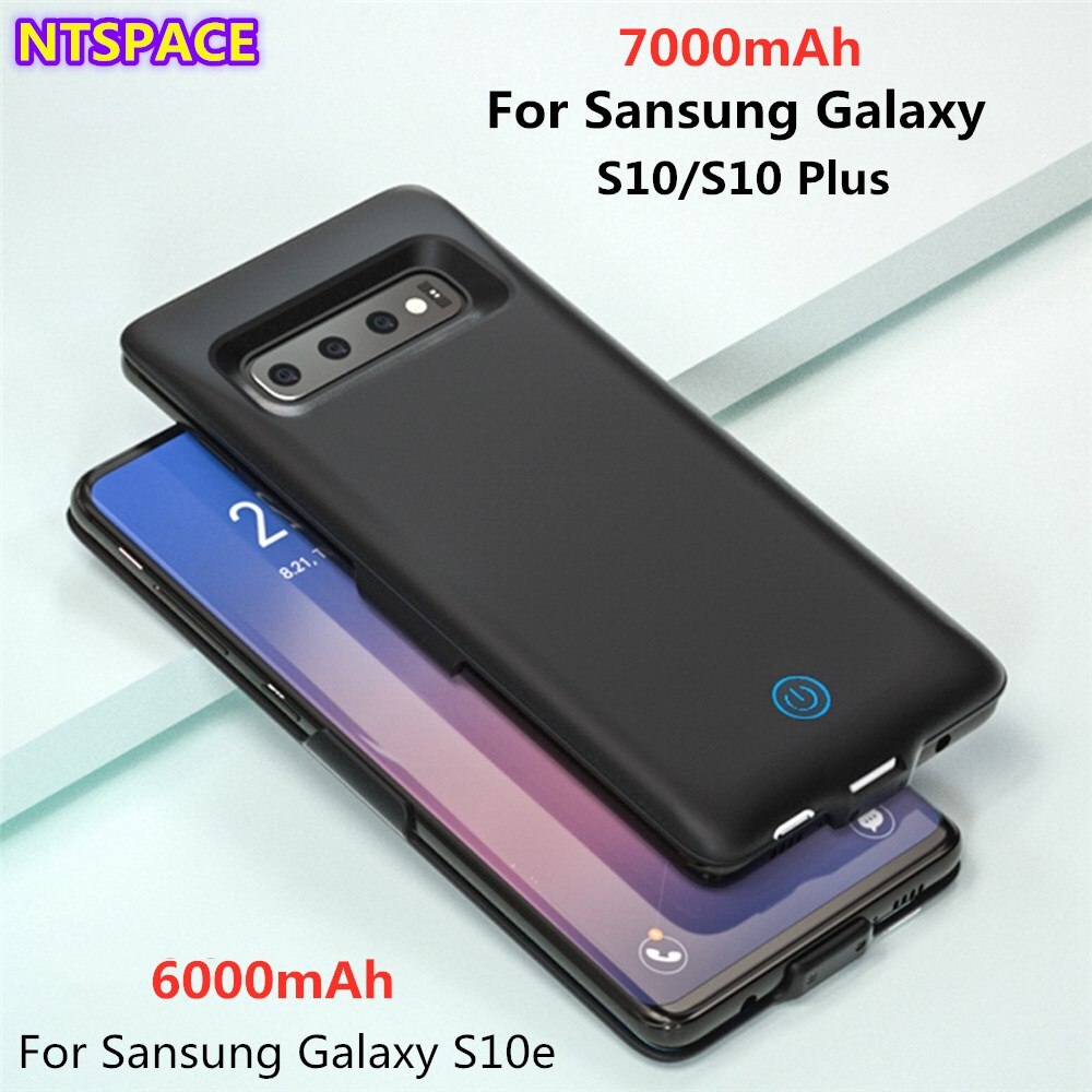 NTSPACE 6000/7000mAh External Phone Power Case For Samsung Galaxy S10 Portable PowerBank Backup Battery Charger Cover