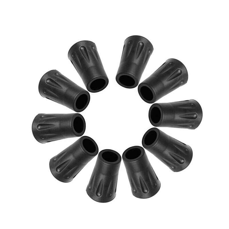 10Pcs Hiking Pole Replacement Tips Trekking Protector Walking Stick Head Protect