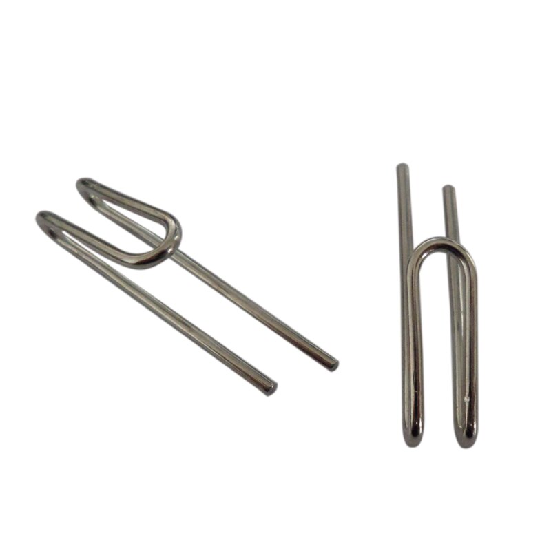 100 Pcs Curtain hooks Stainless Steel curtain tape Iron Hooks , Curtain Accessories Holdbacks for Window Decoration