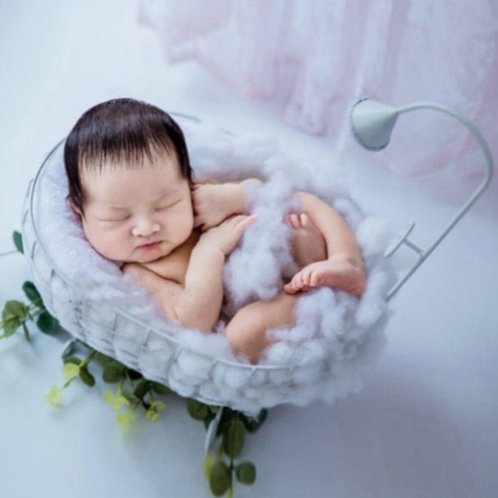 Stabil holdbar sofa udhulet tilbehør nyfødt baby rustfast poserende fotografering rekvisitter badekar fotojernkurv studie