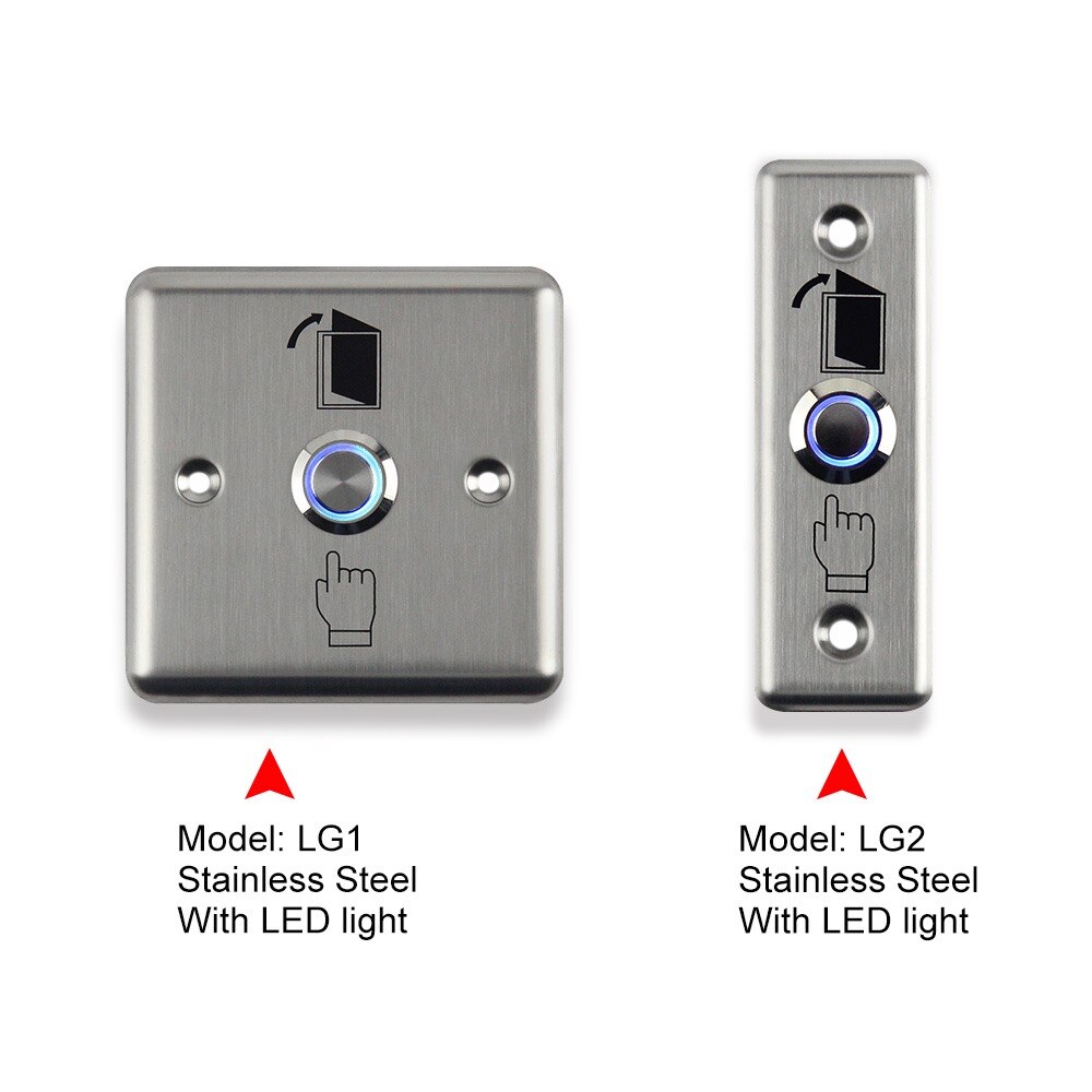 Touch Roestvrij Stalen Deur Exit Drukknop Touch Panel Van Toegangscontrole Systeem Met No/Com