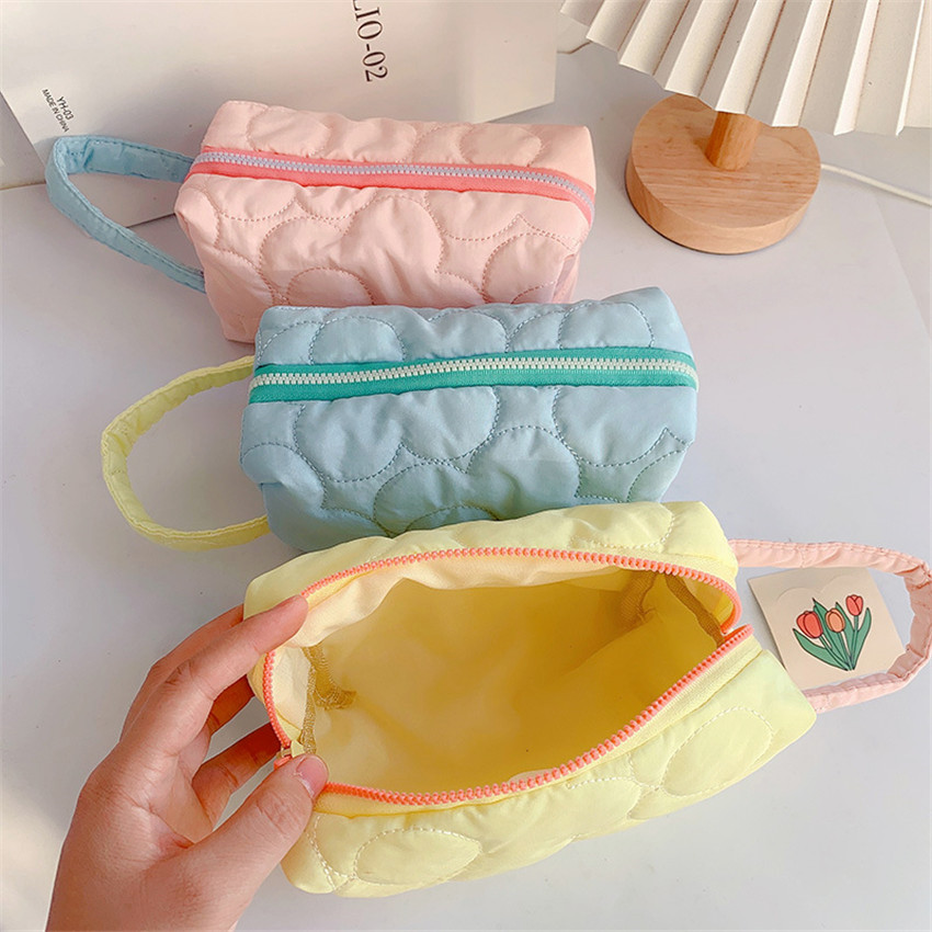 eins Neue Koreanische Stepp Kosmetik Taschen Frauen Große Kapazität Baumwolle machen-hoch Lagerung Tasche Schönheit fallen Für Mädchen