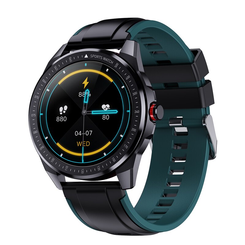 Smart watch IP67 waterproof 1.3 Full touch screen Sports Smart watch Ladies heart rate Fitness tracker Men Smart watch: green
