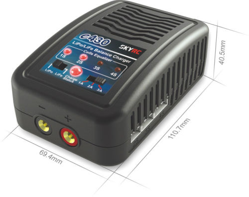 E430 laders 2-4 cellen 1a/ 2a/ 3a 200ma lipo laders 100-240v ac balans laders  f22172