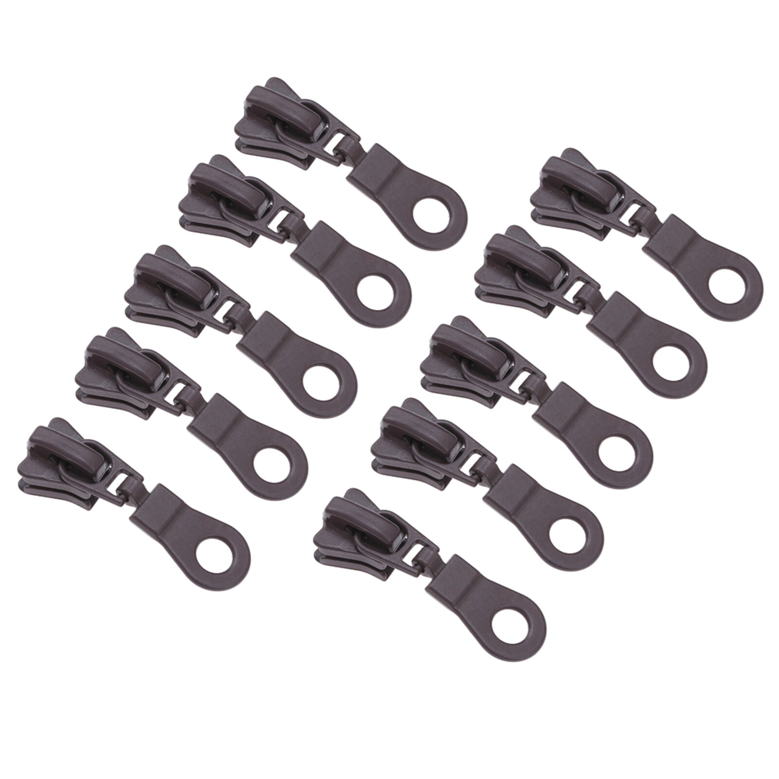 10/11Stck 40*12mm Zink-legierung Reißverschluss Schieberegler Metall Reißverschluss Schieberegler Reißverschlüsse Kopf DIY Koffer Kleidung tasche Reparatur NäHenne Zubehör: Umber 10Stck
