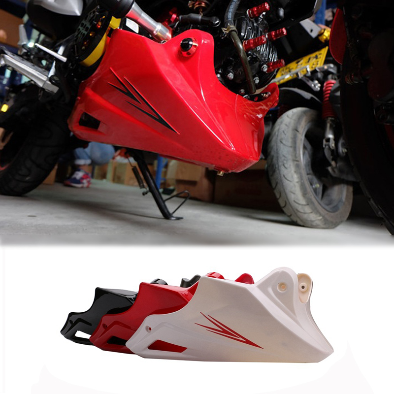 Pour Honda Grom MSX 125 Noir Rouge Moteur protecteur de Couverture de Garde Sous Cowl Abaissé Bas Haubans Carénage Sabot