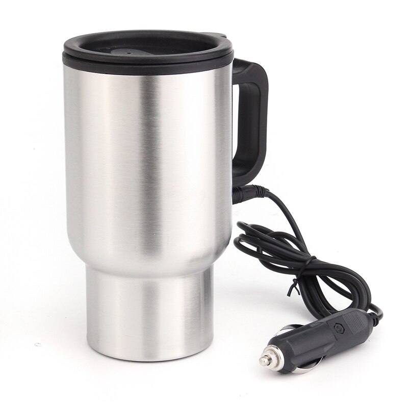 Car Heated Travel Mug Thermal Heated Travel Cup Tumbler Caravan Drink Warmer