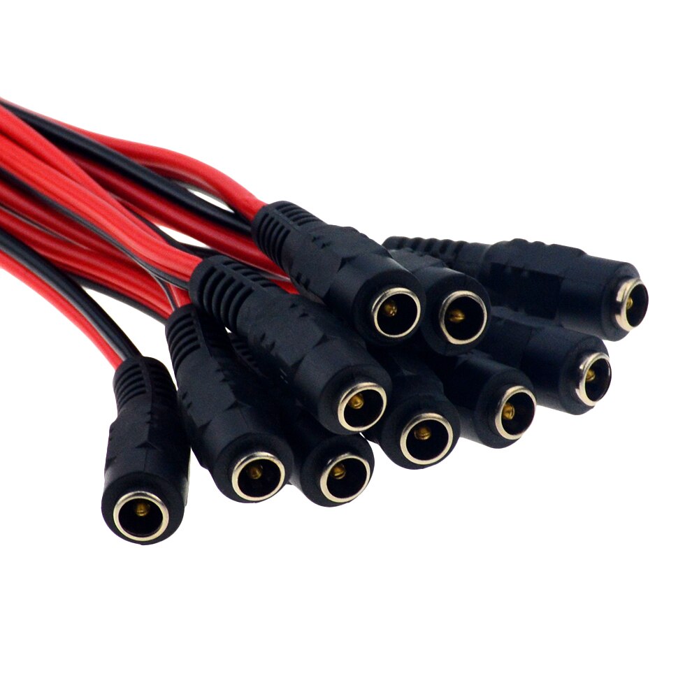 5.5x2.1mm dc vrouwelijke kabel 12 V Plug DC Vrouwelijke Adapter kabel Connector voor CCTV Camera DC plug Vrouwelijke 5.5*2.1