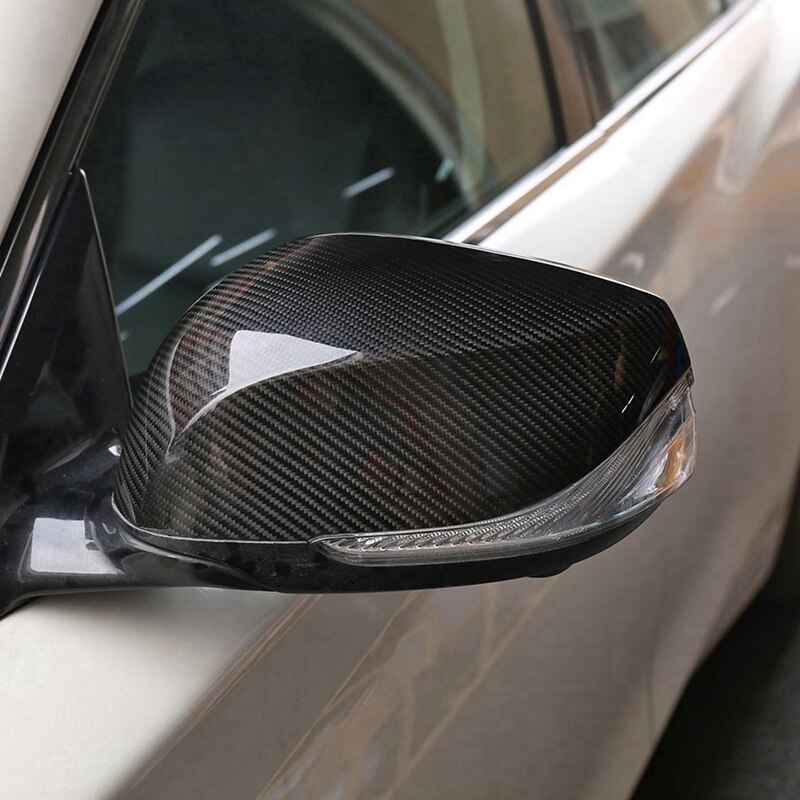 4 Protectores De Espejo Retrovisor En Fibra De Carbono - Universal Para Coche (autoadhesivo)