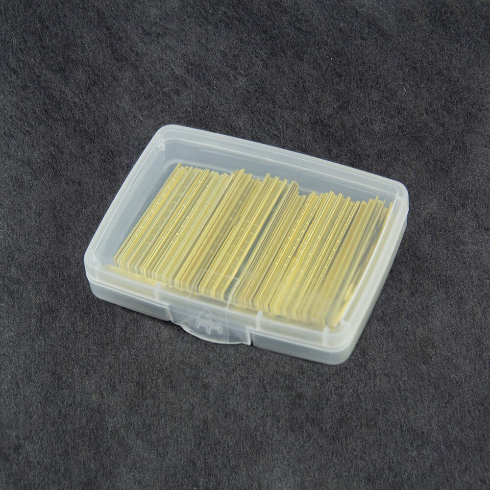 Chkj 100 Stks/partij Hand-Made Gouden Afgewerkte Tin Folie Strips Zeer Zorgvuldige Afwerking Gouden Afgewerkte Tin Folie Strips